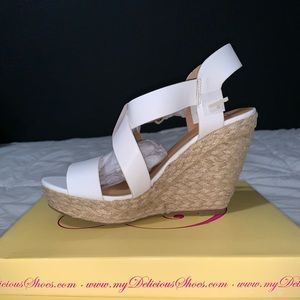 Brand new white wedges